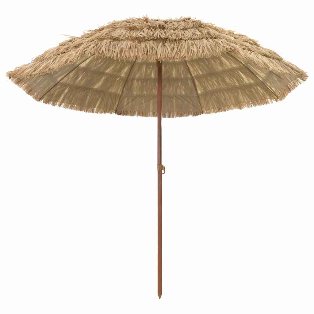 Beach Parasol Brown Ø 265 x 267 cm Steel