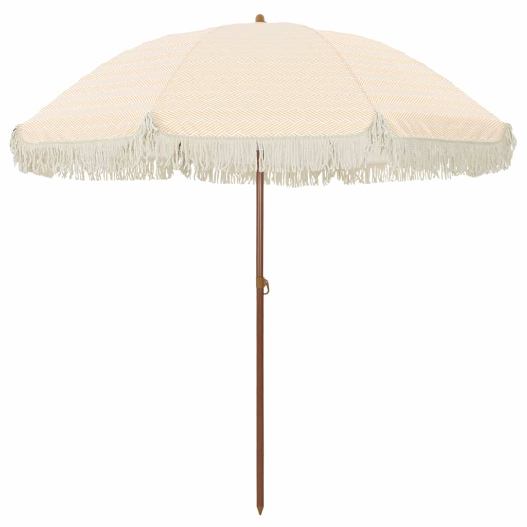 Parasol Yellow and White Ø 205 x 209 cm Steel