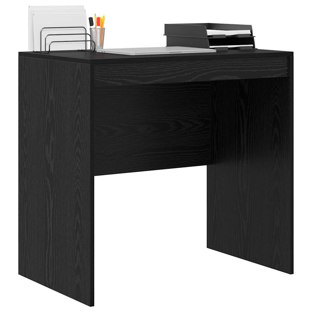 Desk Black oak 80 x 50 x 76 cm Engineered wood