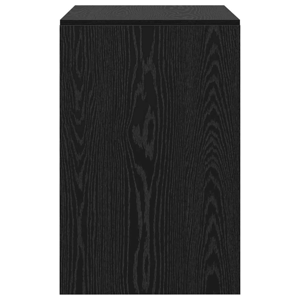 Desk Black oak 80 x 50 x 76 cm Engineered wood