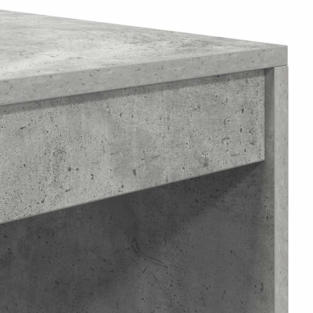 Desk Concrete grey 80 x 50 x 76 cm Engineered wood