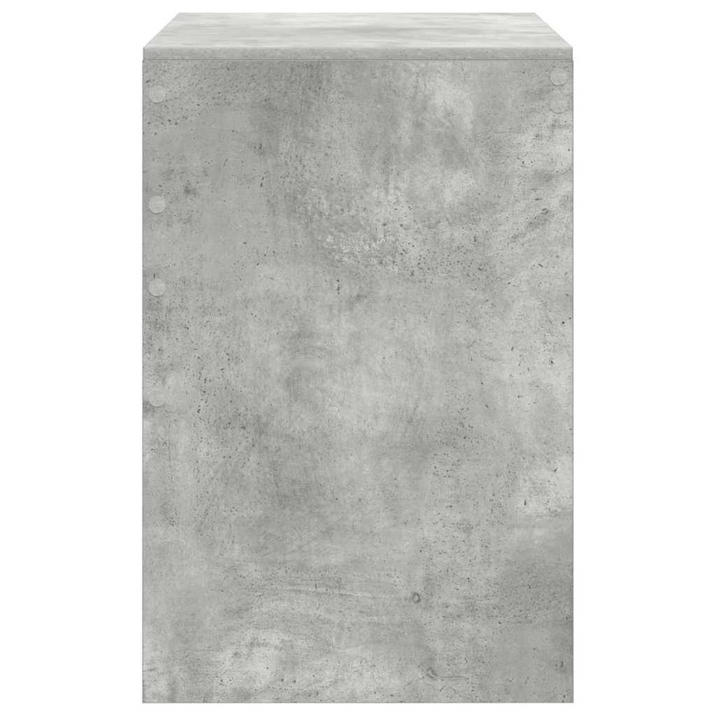 Desk Concrete grey 80 x 50 x 76 cm Engineered wood