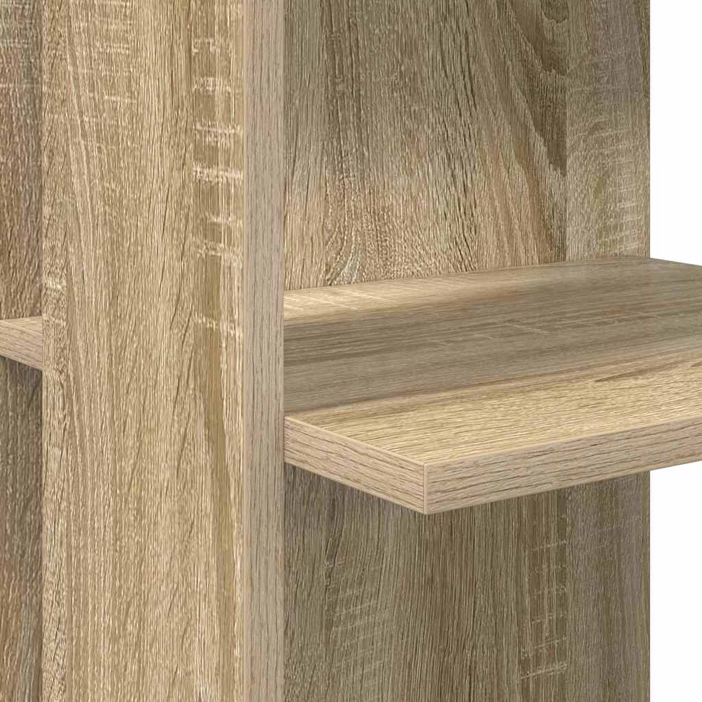 Corner Desk with Storage Sonoma oak 140 x 113.5 x 75 cm