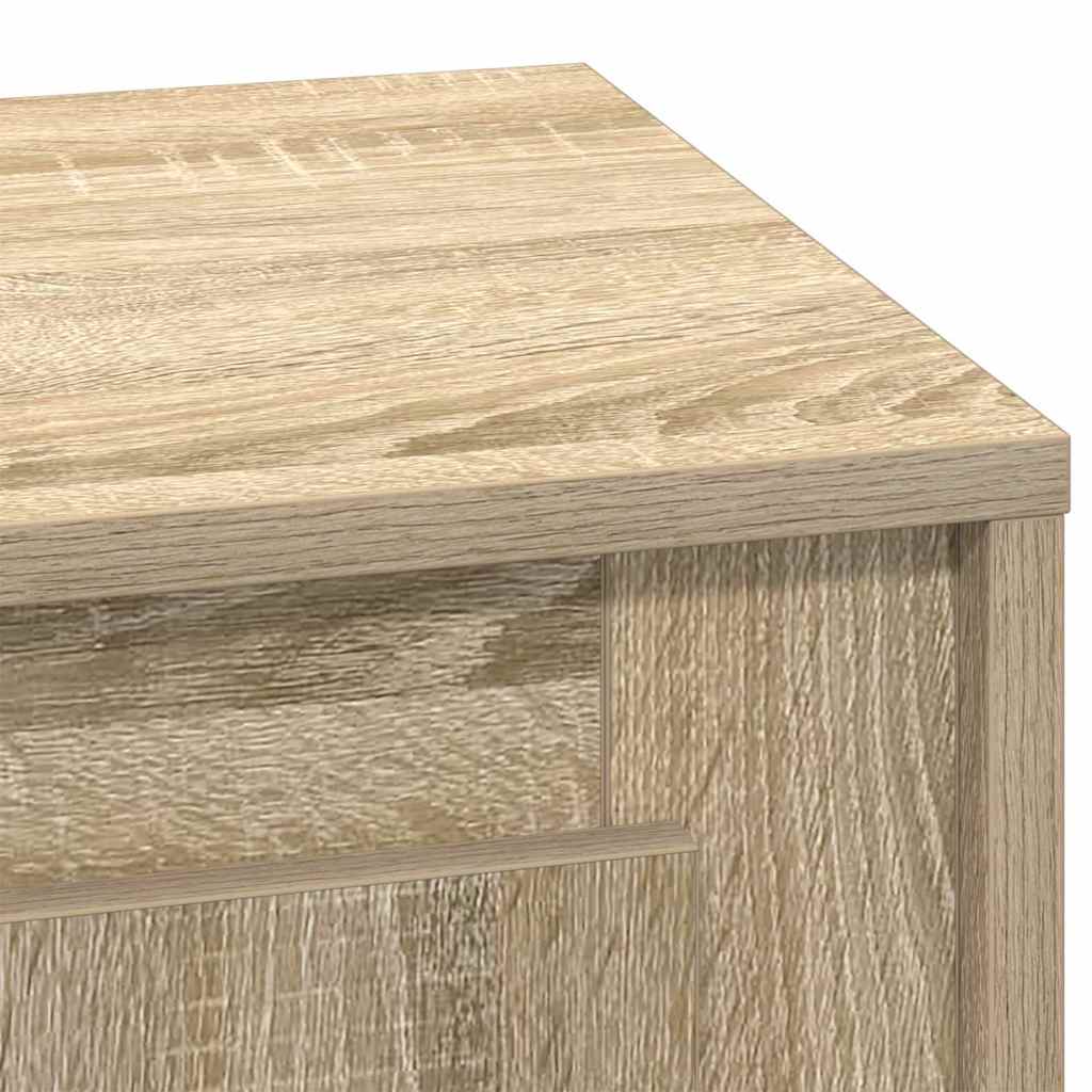 Bedside Cabinet with 2 pcs Sonoma oak 44 x 34.5 x 45 cm