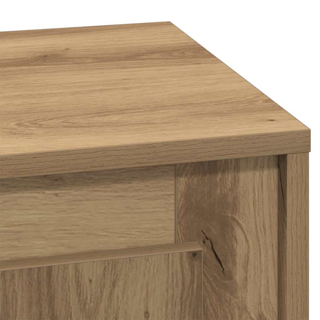 Bedside Cabinet with 2 pcs Artisan oak 44 x 34.5 x 45 cm