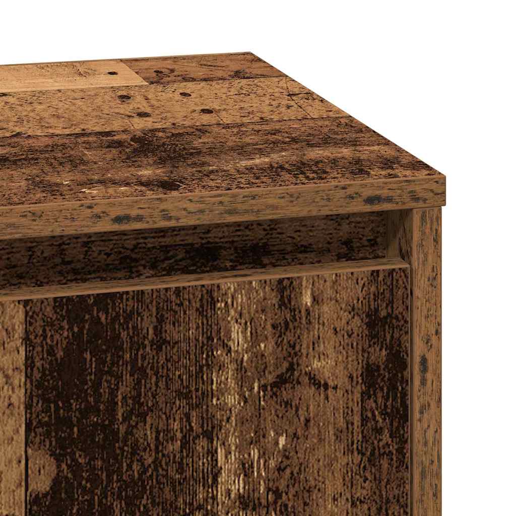 Bedside Cabinet with Old Wood 39 x 34.5 x 50 cm Engineered wood