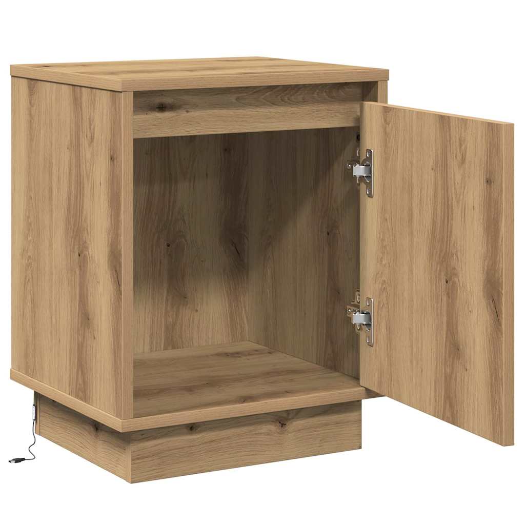 Bedside Cabinet Artisan oak 39 x 34.5 x 50 cm Engineered wood