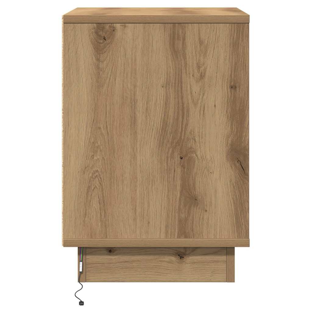 Bedside Cabinet Artisan oak 39 x 34.5 x 50 cm Engineered wood