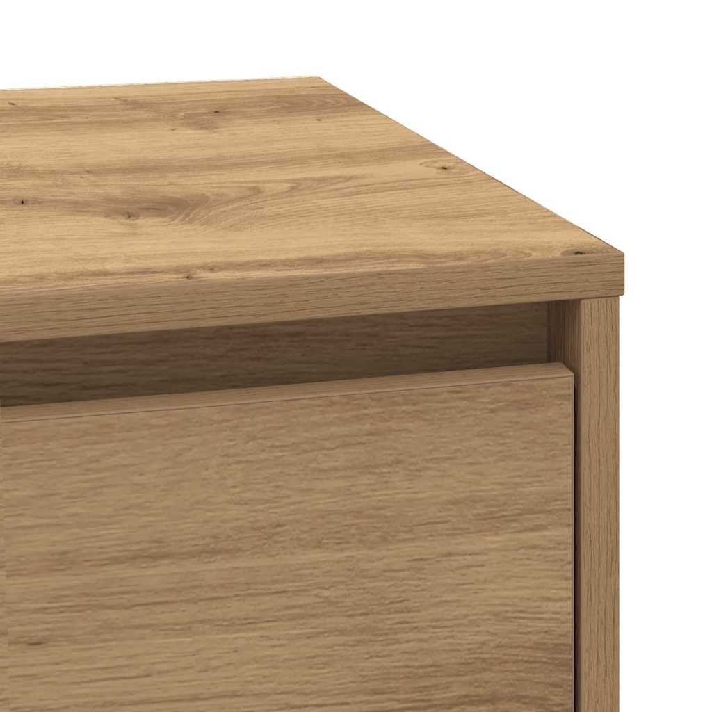 Bedside Cabinet with Drawer 2 pcs Artisan oak 39 x 34.5 x 50 cm