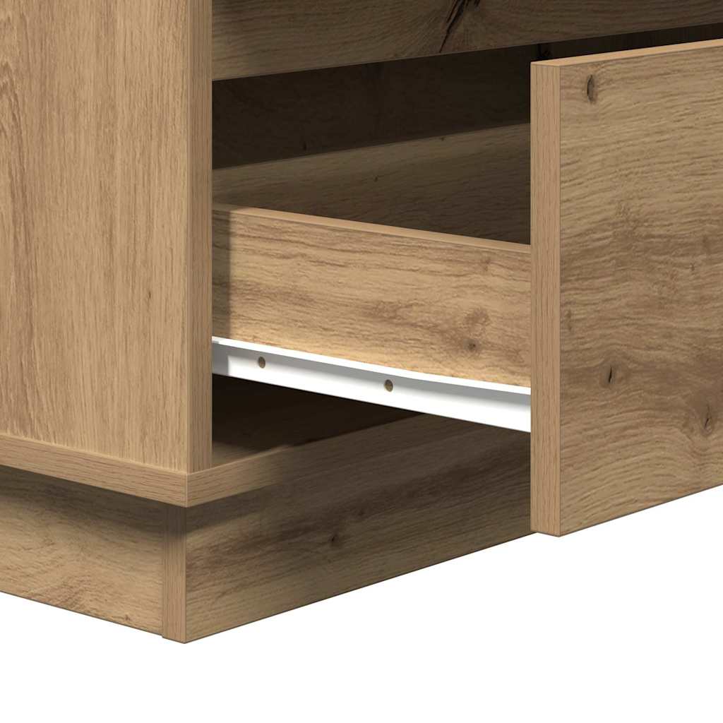 Bedside Cabinet Artisan oak 71 x 34.5 x 75 cm Engineered wood
