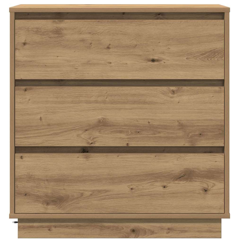Bedside Cabinet Artisan oak 71 x 34.5 x 75 cm Engineered wood