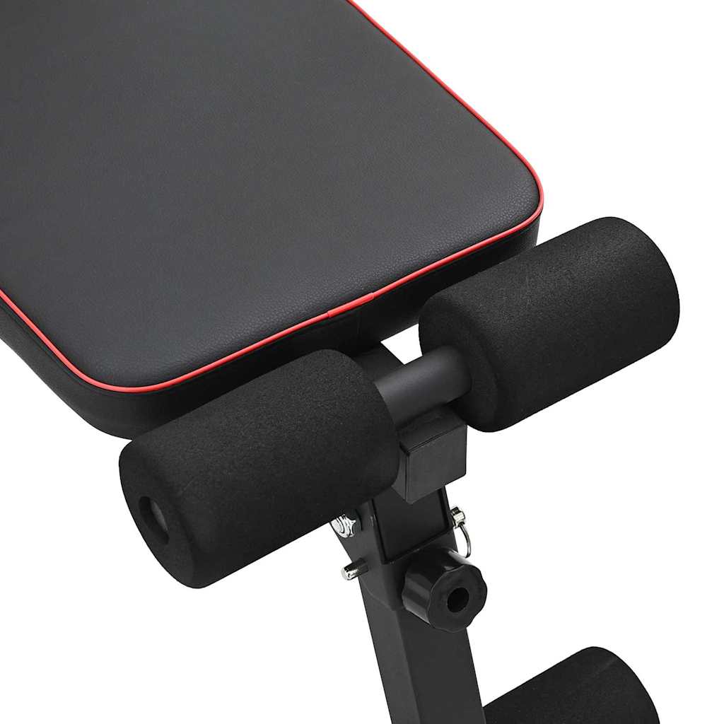 Weight Bench Manual Black 131 x 41 x 110 cm Steel