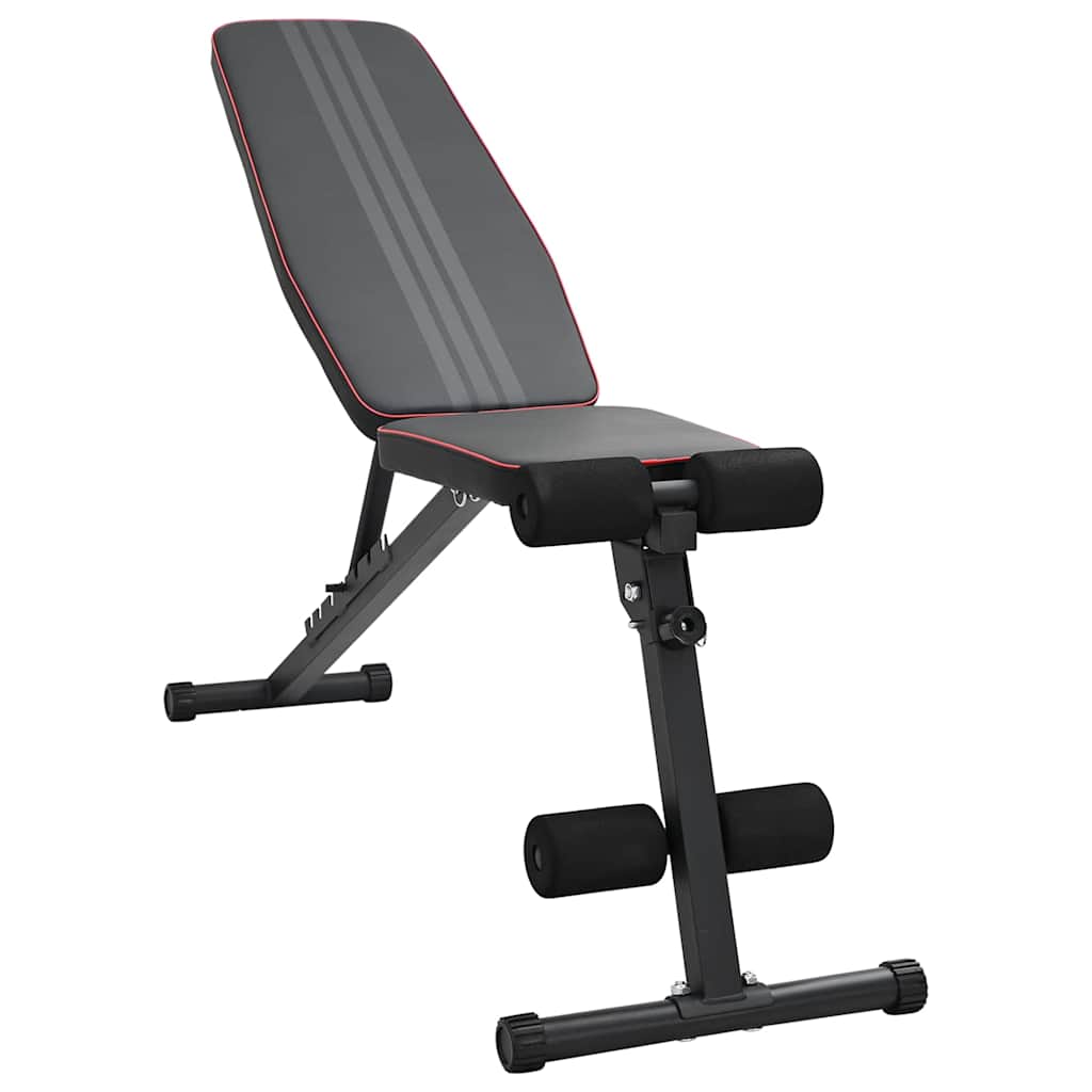 Weight Bench Manual Black 131 x 41 x 110 cm Steel
