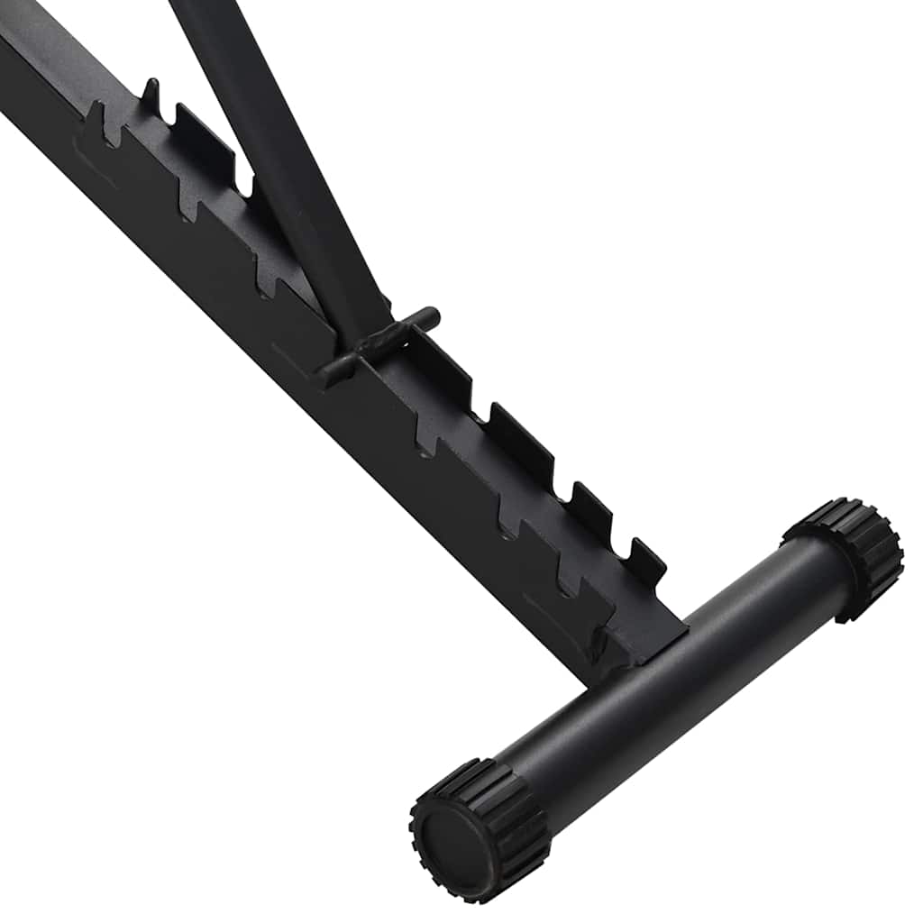 Weight Bench Manual Black 132 x 54 x 100 cm Steel