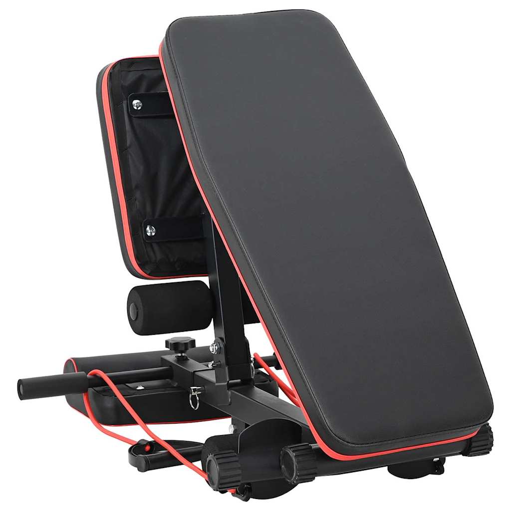Weight Bench Manual Black 132 x 54 x 100 cm Steel