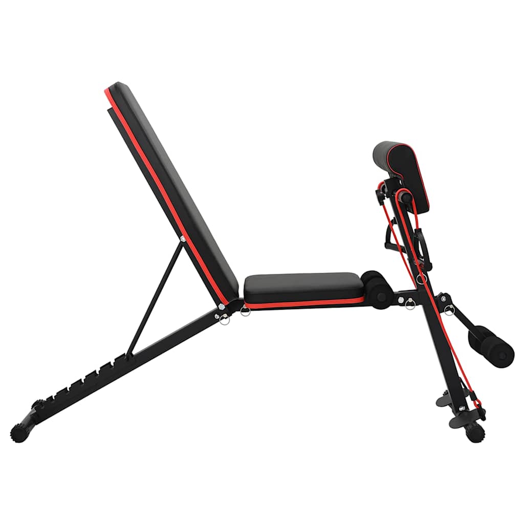 Weight Bench Manual Black 132 x 54 x 100 cm Steel