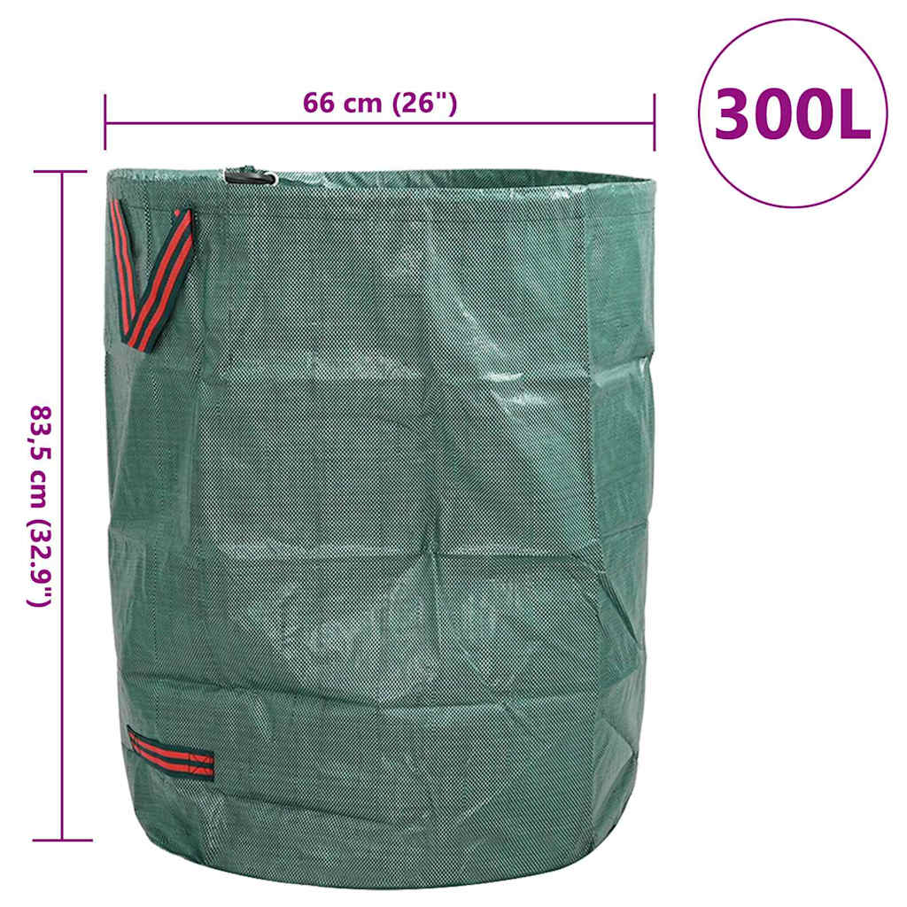 Garden Waste Bags 12 pcs Green 66 x 66 x 83.5 cm Polypropylene