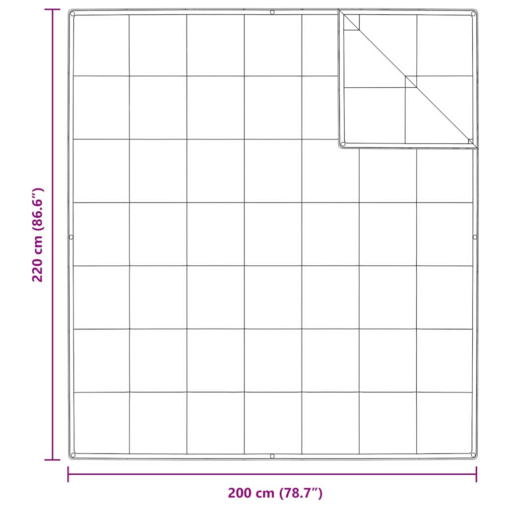 2-in-1 Duvet White 200 x 220 cm Down