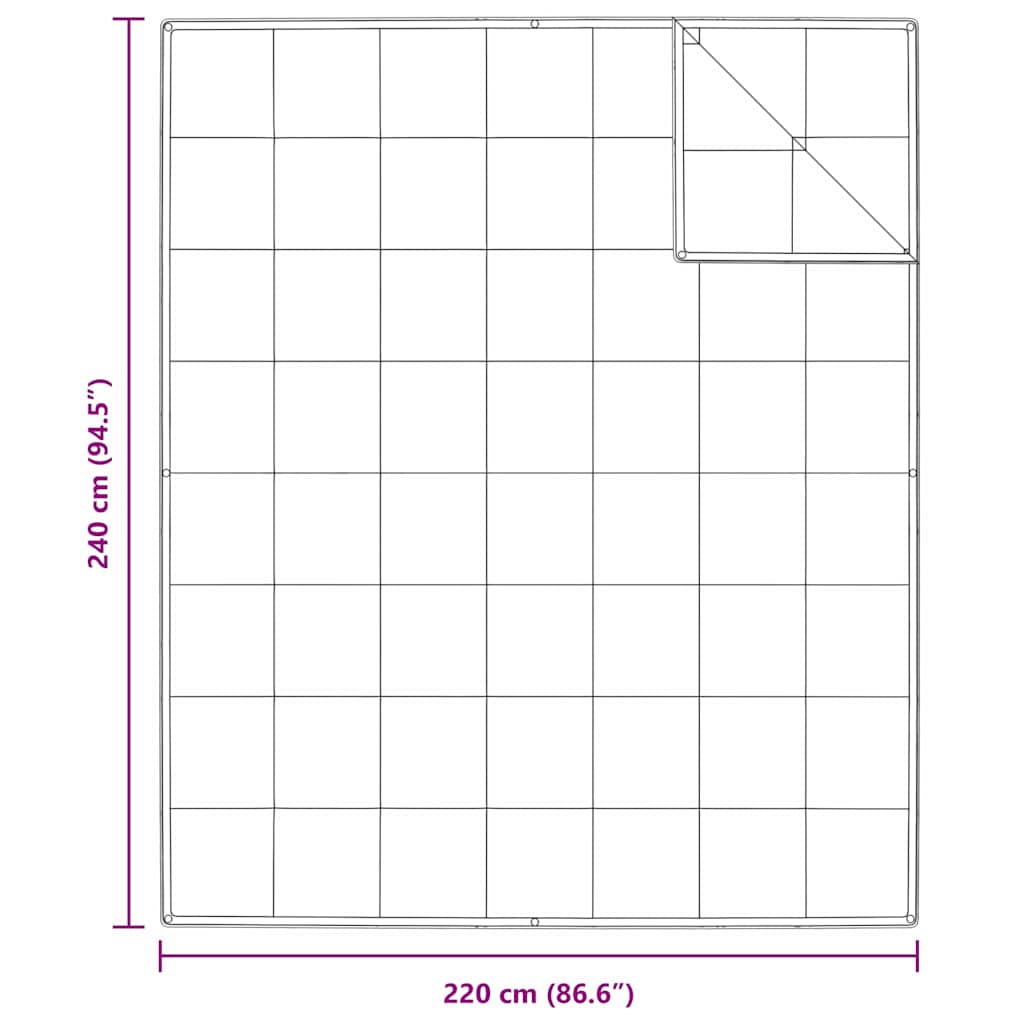 2-in-1 Duvet White 240 x 220 cm Down
