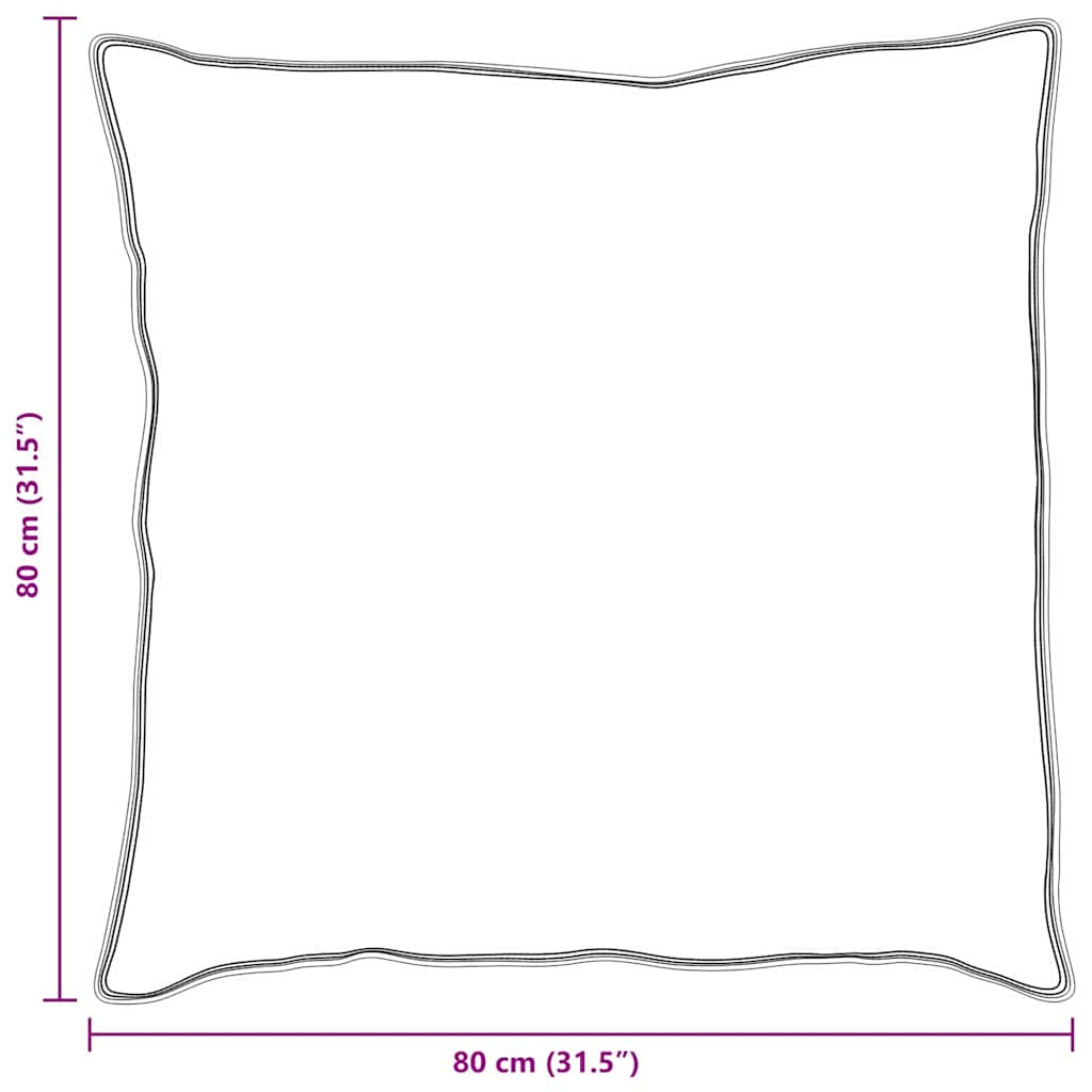 Pillow with Pillow White 80 x 80 cm Cotton