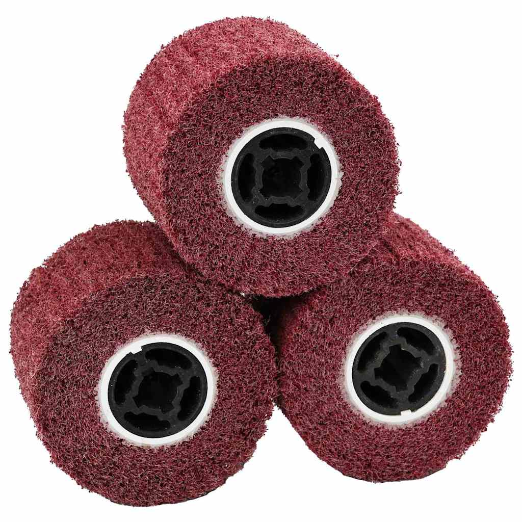 Sanding Rollers 3 pcs Red 12 x 12 x 10 cm Synthetic fibre