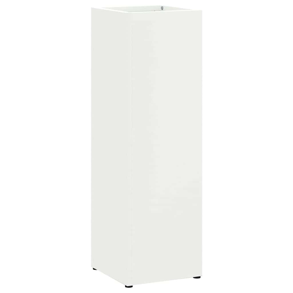 Umbrella Stand White 15.5 x 15.5 x 49 cm Metal