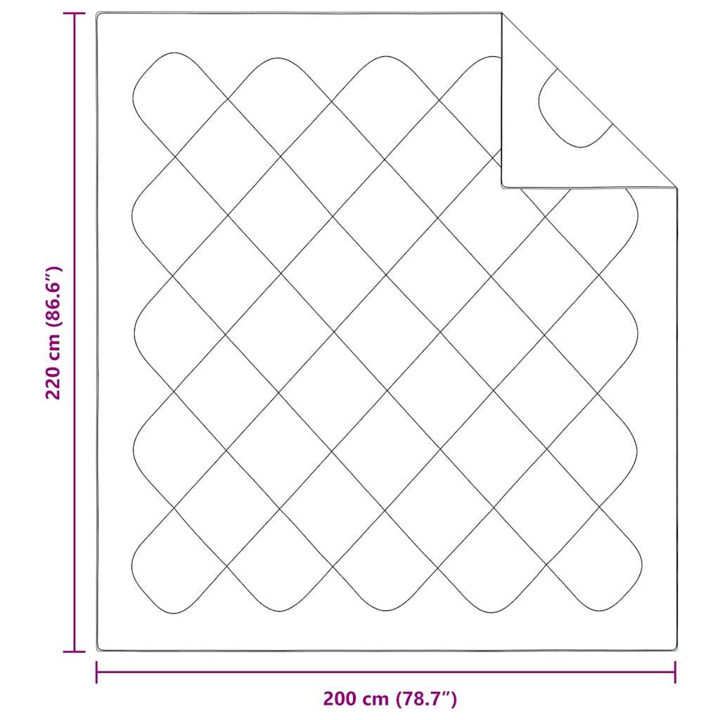 Quilts & Duvets White 200 x 220 cm Microfiber