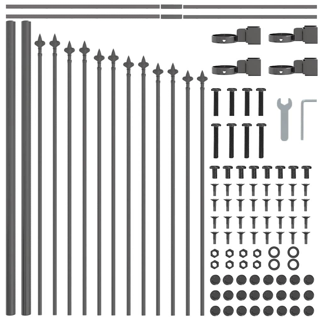 Garden Fence Grey 170 x 75 cm