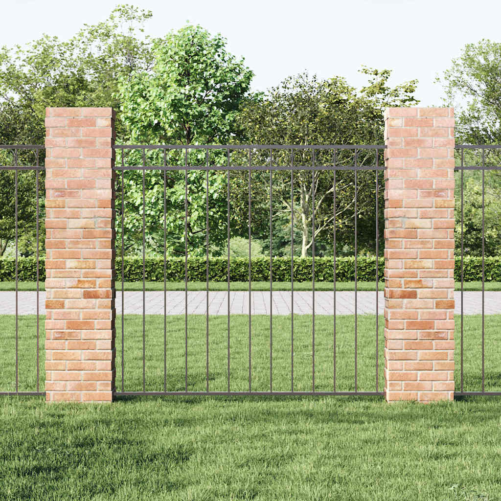 Garden Fence Grey Steel