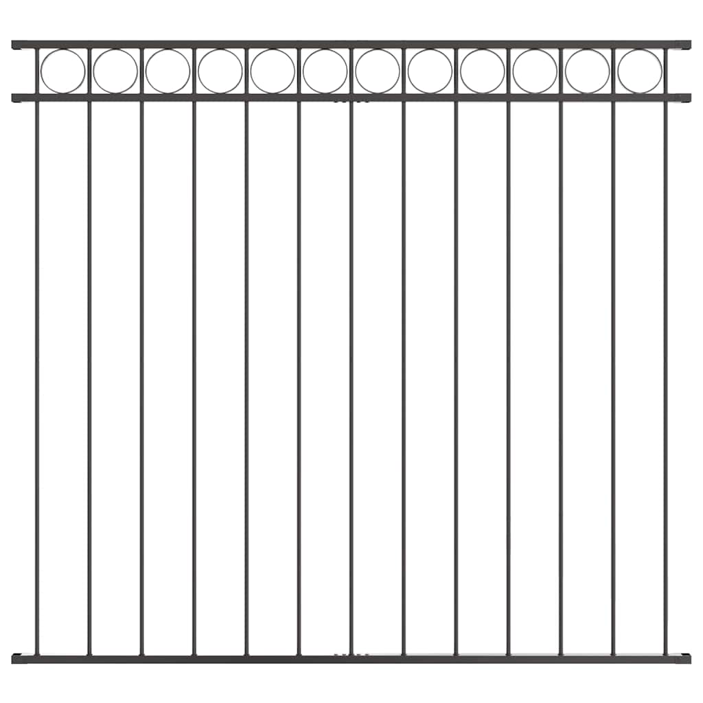 Garden Fence Grey Steel