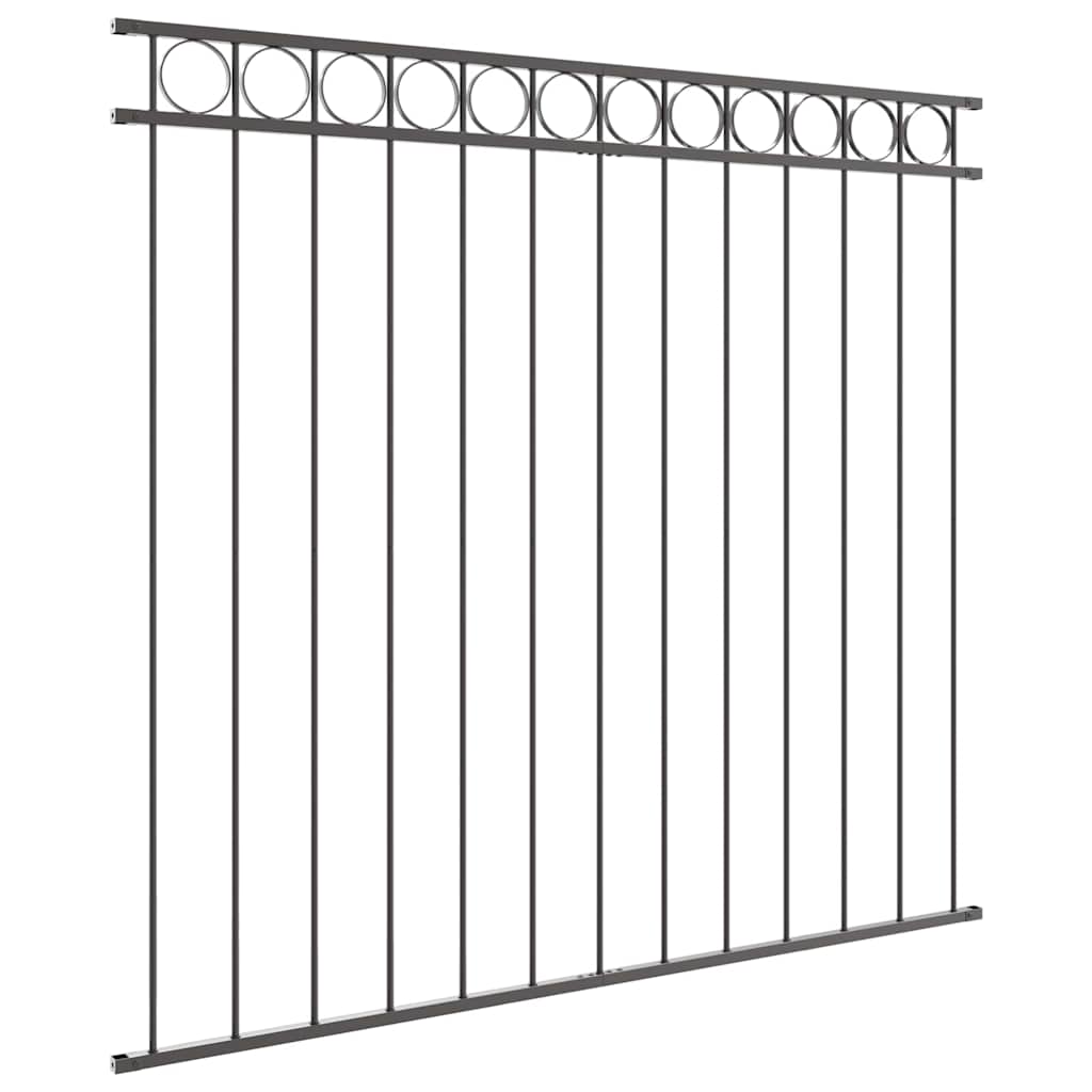 Garden Fence Grey Steel