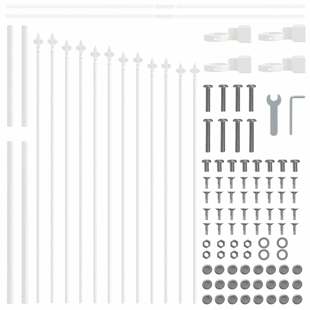 Garden Fence White 170 x 100 cm