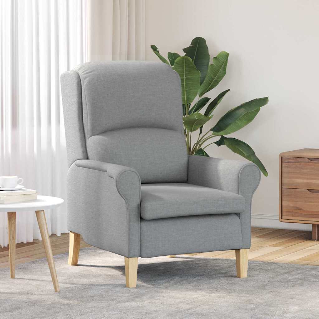 Armchair Light grey 76 x 94 x 102 cm Fabric