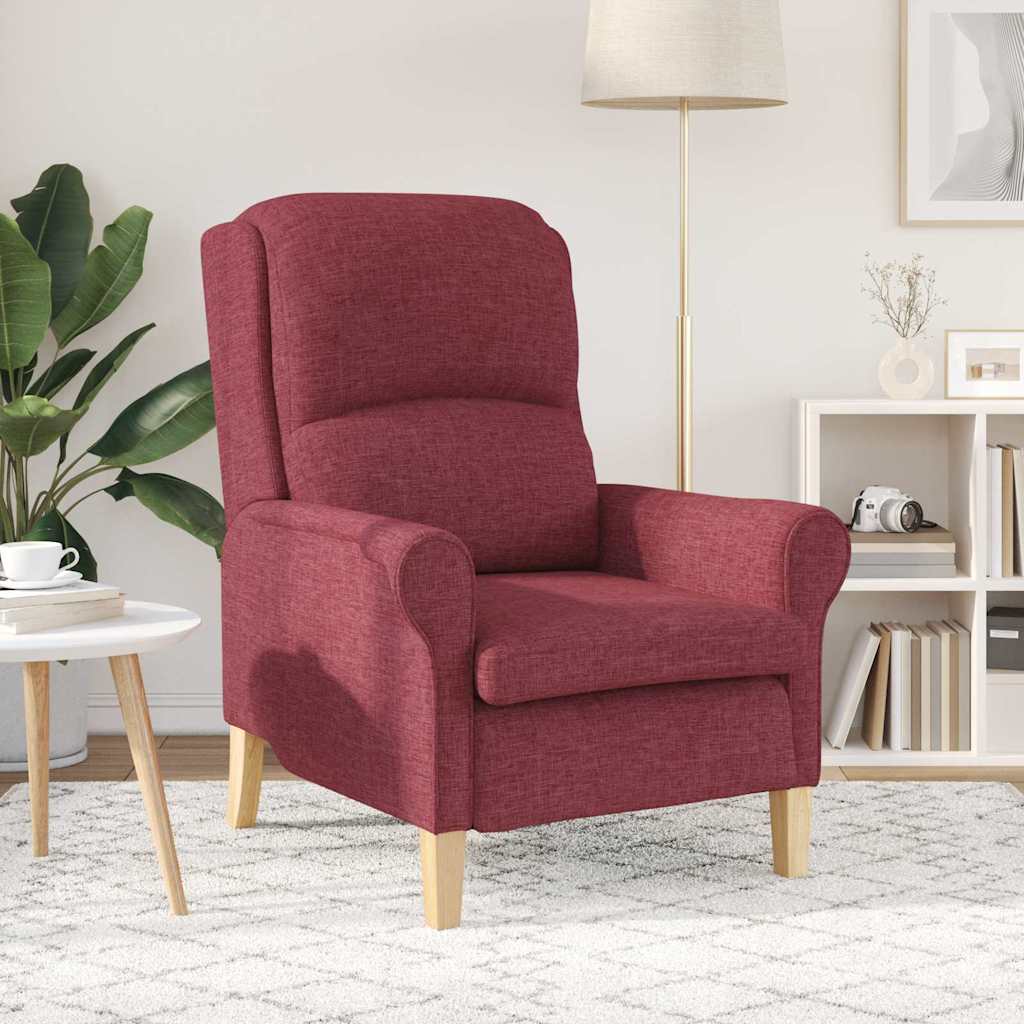 Armchair Wine red 76 x 94 x 102 cm Fabric