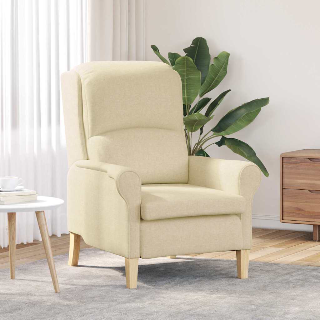 Armchair Cream 76 x 94 x 102 cm Fabric