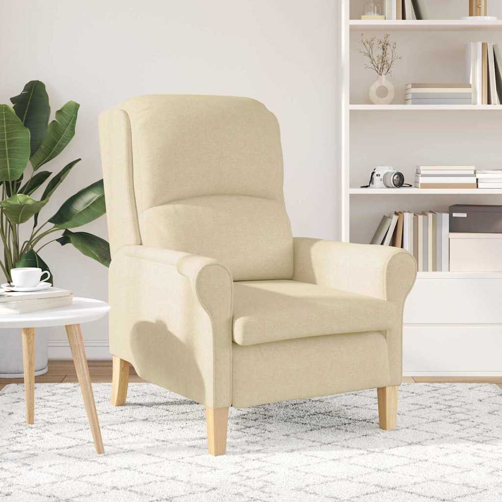 Armchair Cream 76 x 94 x 102 cm Fabric