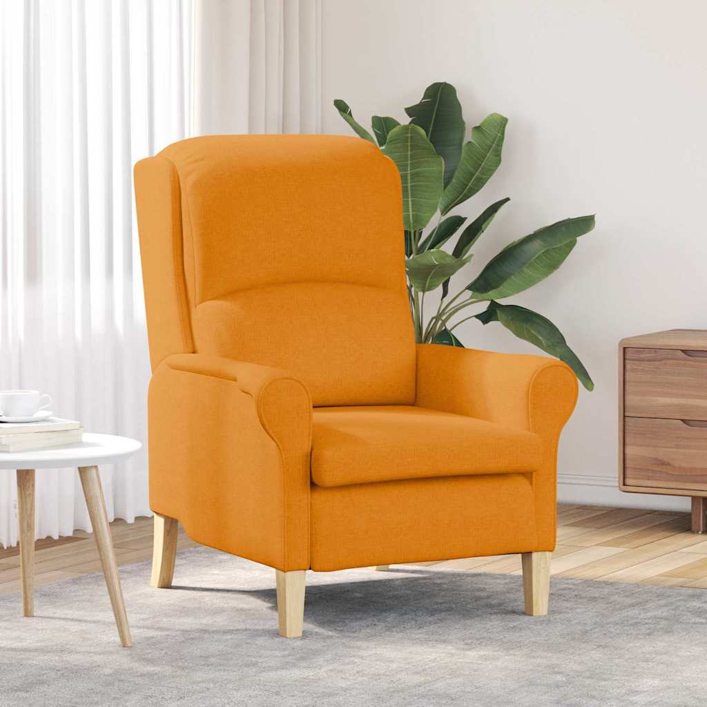 Armchair Dark yellow 76 x 94 x 102 cm Fabric