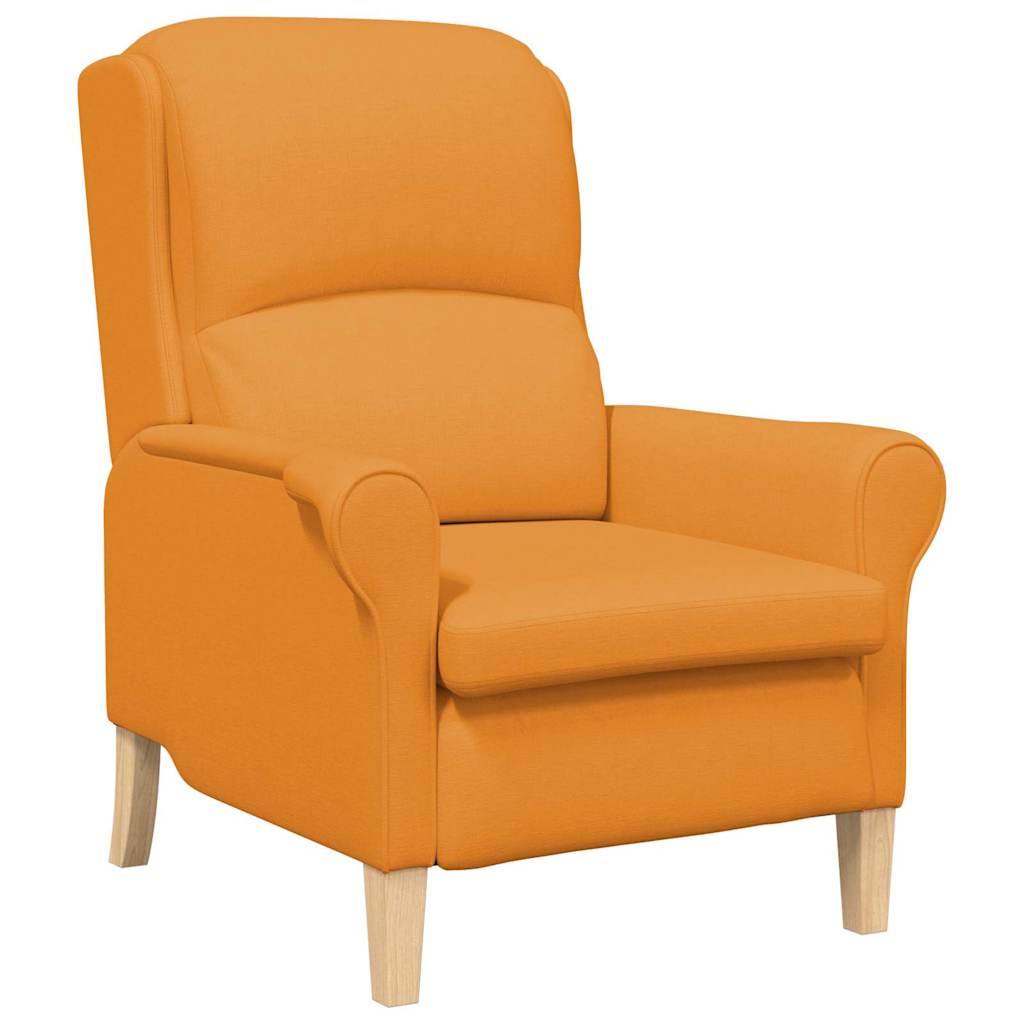 Armchair Dark yellow 76 x 94 x 102 cm Fabric