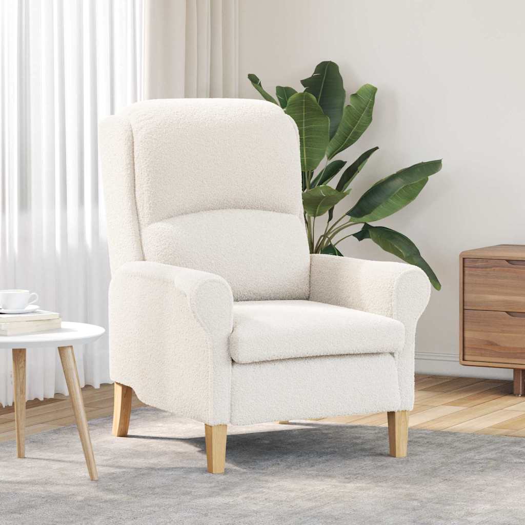 Armchair Cream 76 x 94 x 102 cm