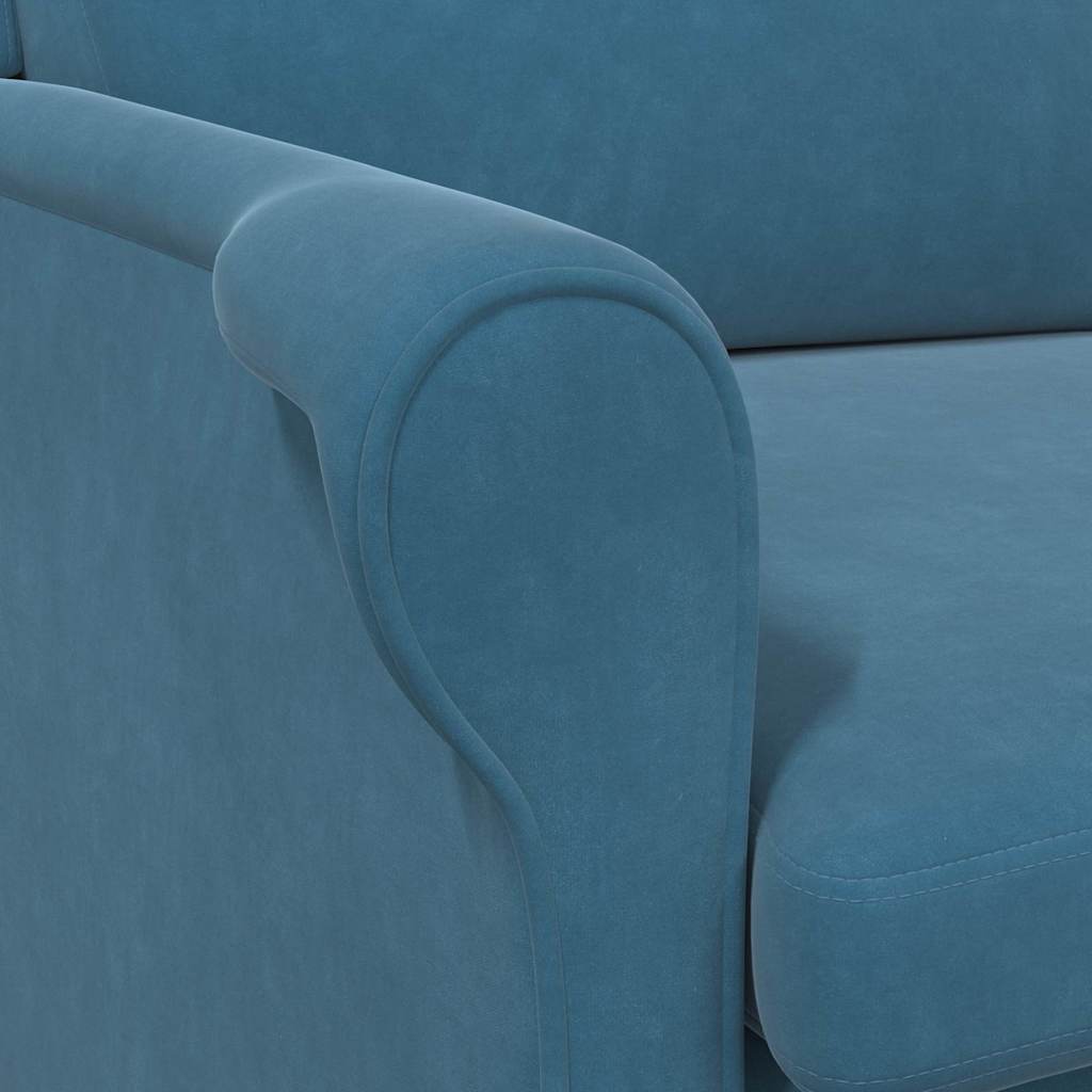 Armchair Blue 76 x 94 x 102 cm Velvet