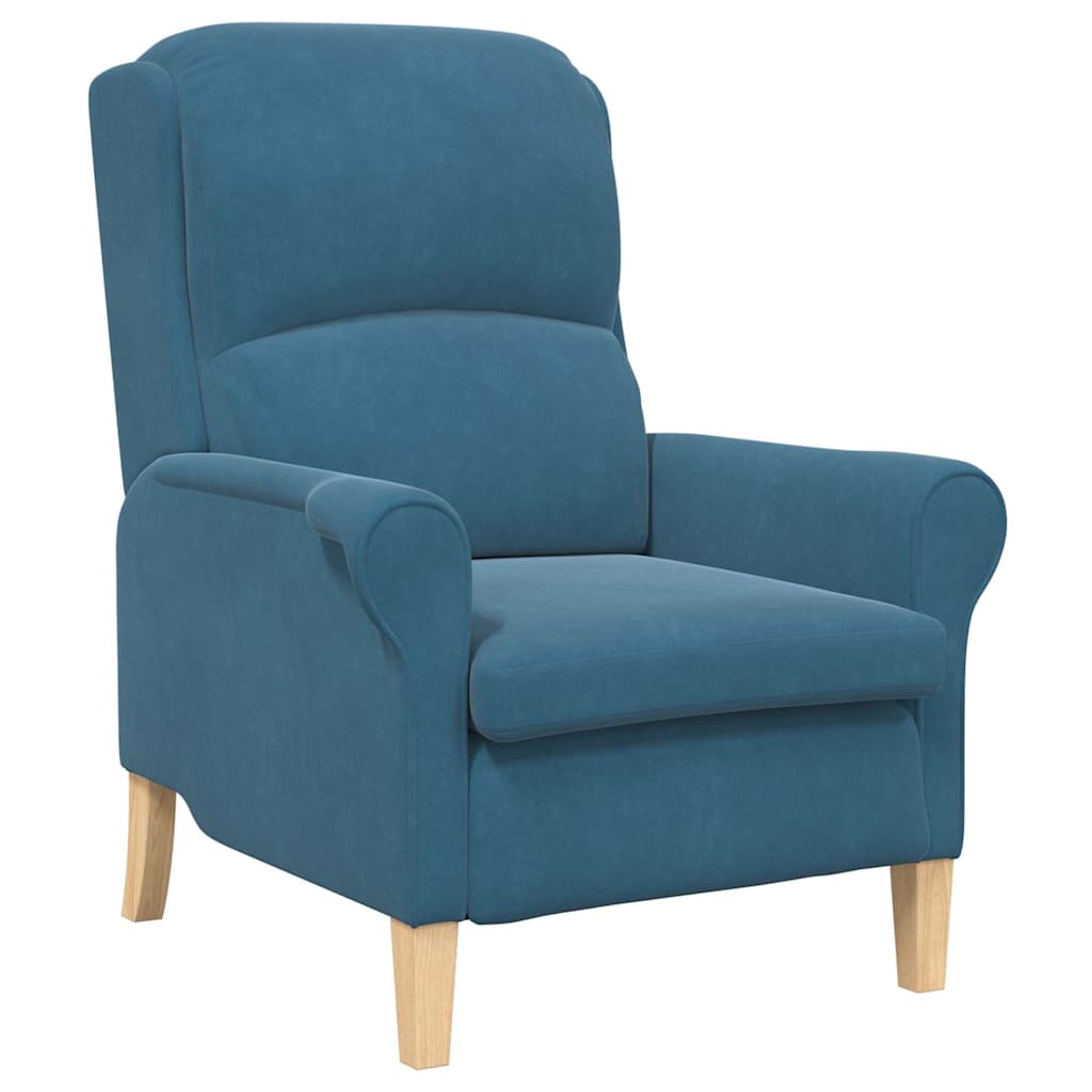 Armchair Blue 76 x 94 x 102 cm Velvet