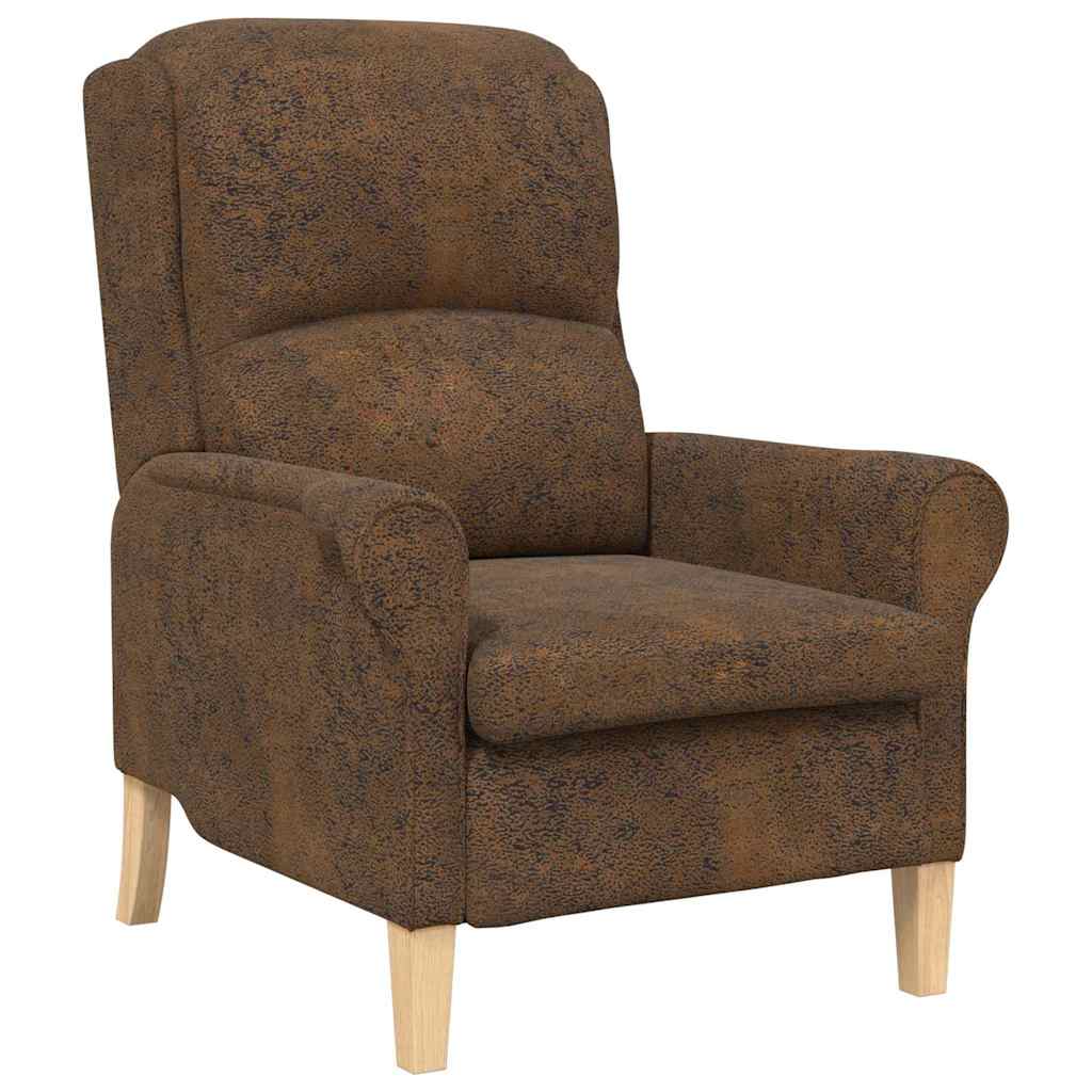 Armchair Brown 76 x 94 x 102 cm Faux leather