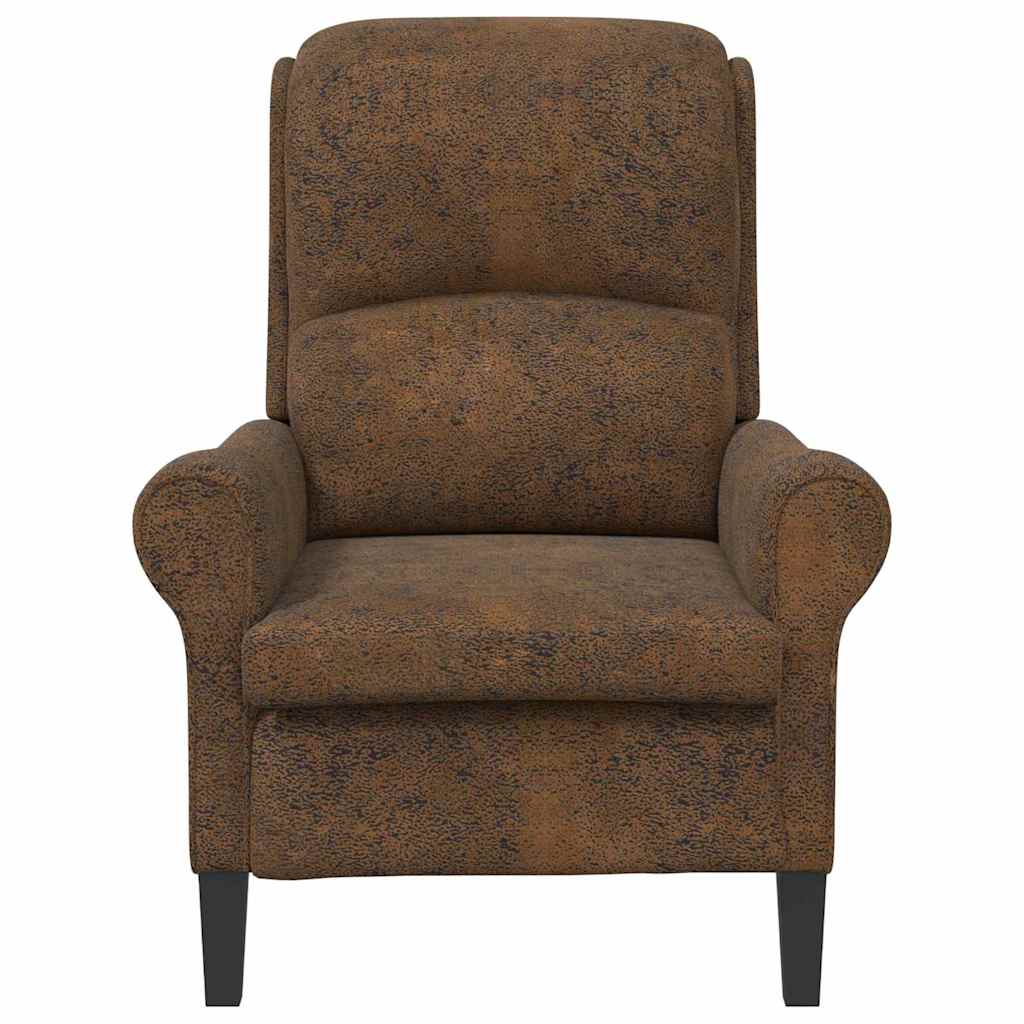 Armchair Brown 76 x 94 x 102 cm Faux leather