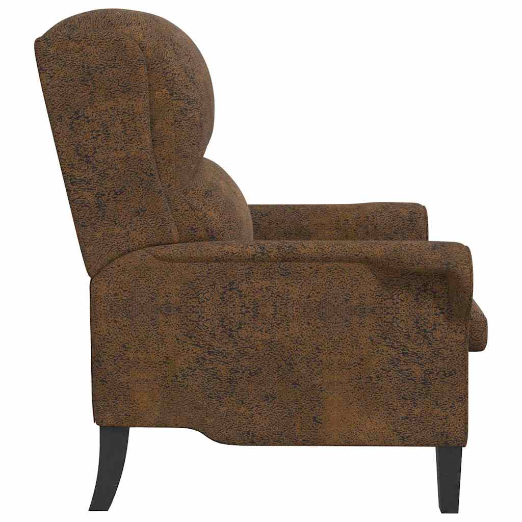 Armchair Brown 76 x 94 x 102 cm Faux leather