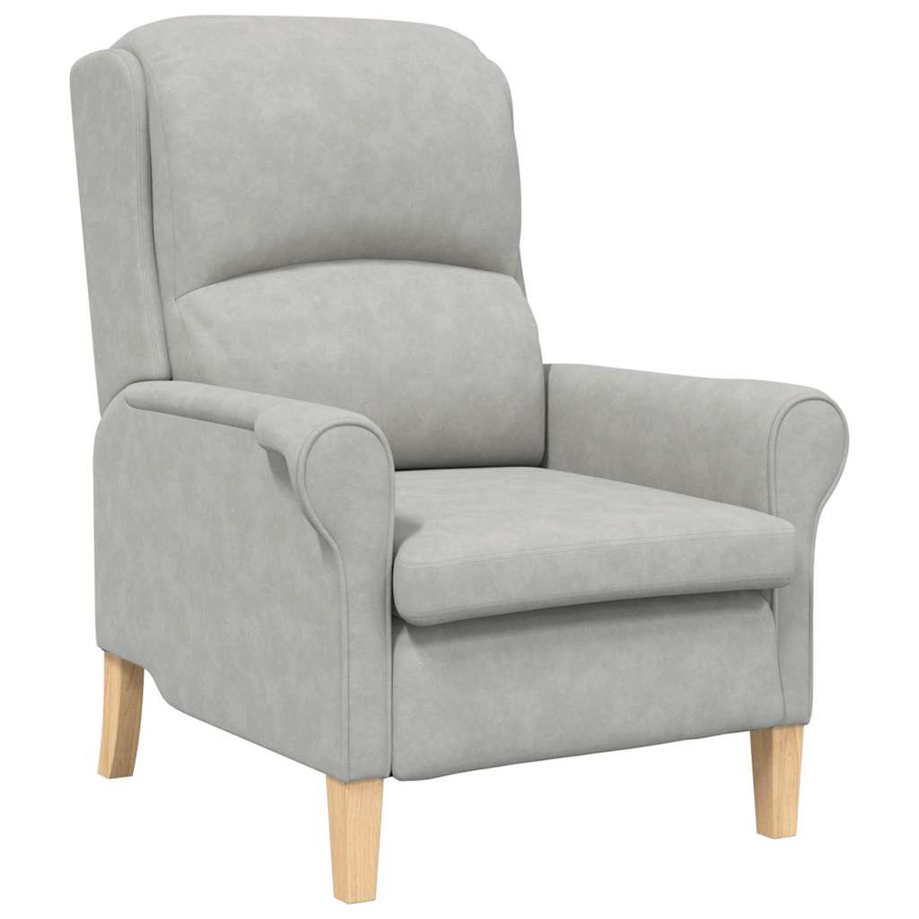 Armchair Light grey 76 x 94 x 102 cm Microfibre