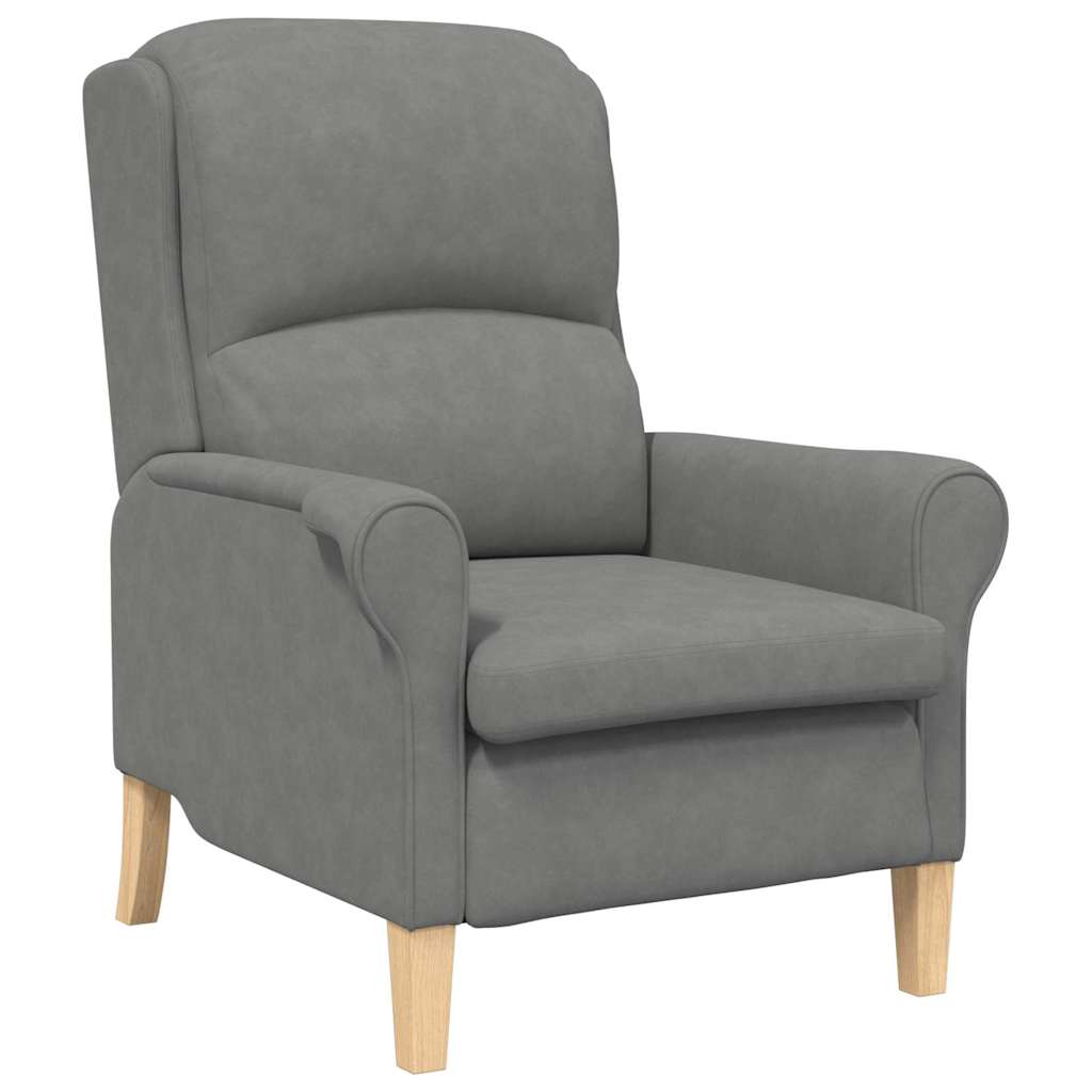 Armchair Dark grey 76 x 94 x 102 cm Microfibre