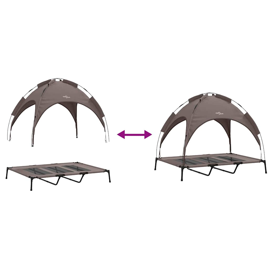 Dog Bed Brown XL Steel
