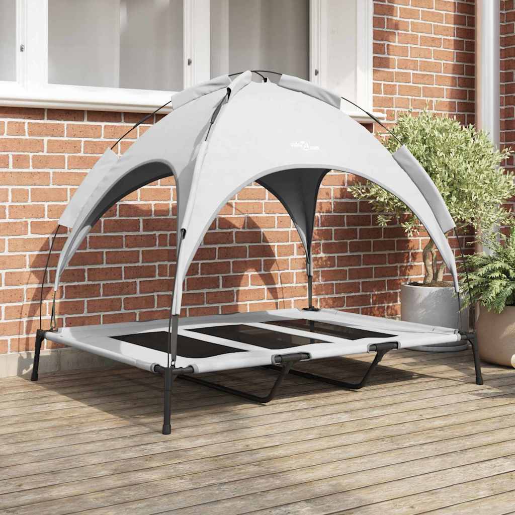 Dog Bed Silver Grey XL Steel