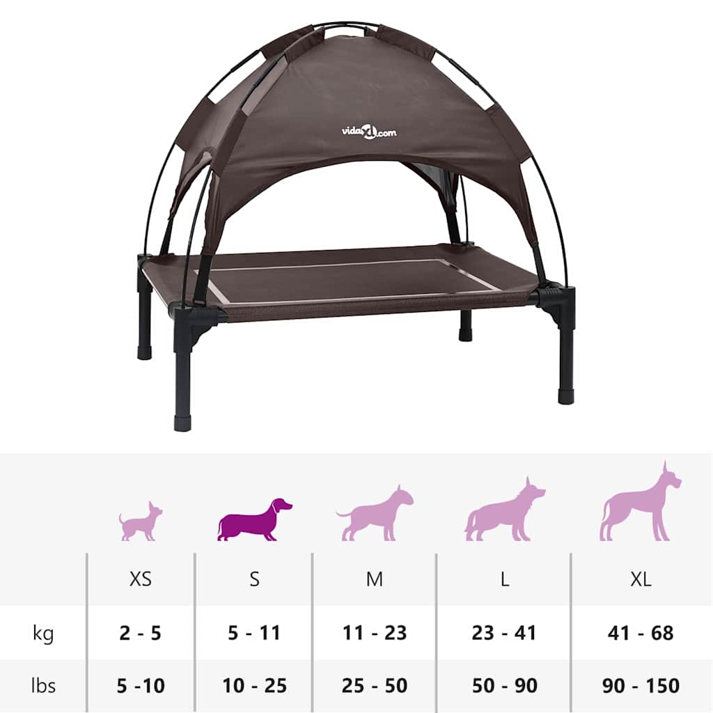 Dog Bed Brown S Steel