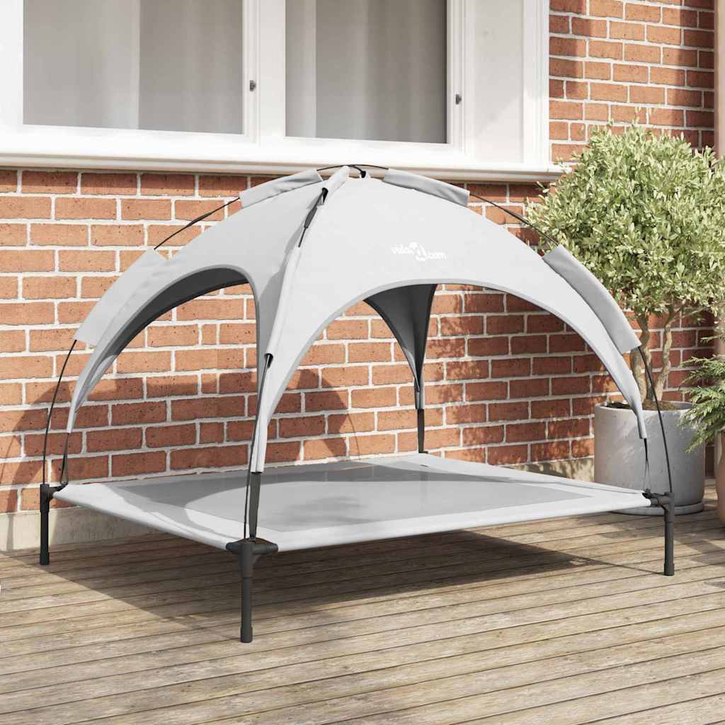 Dog Bed Silver grey XL Steel